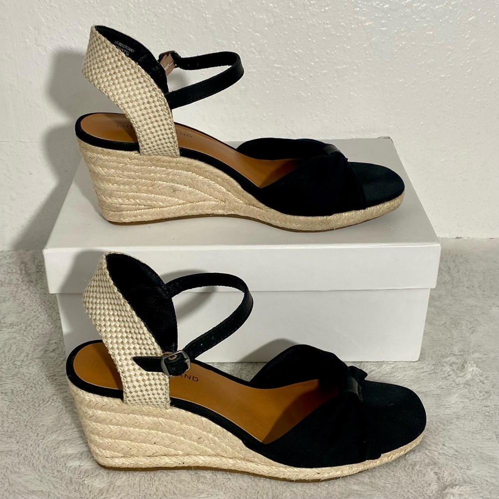 Lucky Brand Macrimay Espadrille Wedge Sandals Women’s Size 7M - Picture 3 of 10